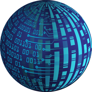 Modern Technology Data GlobeCrop-out png