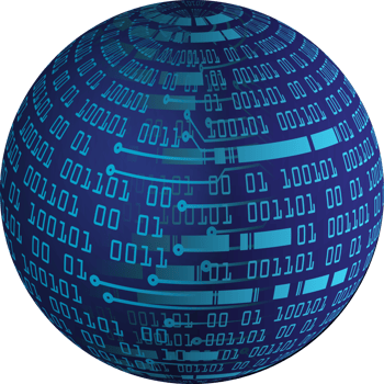 Modern Technology Data Globe Crop-out png