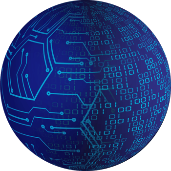 Modern Technology Data Globe Crop-out png