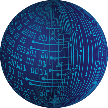 Modern Technology Data Globe Crop-out png