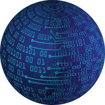 Modern Technology Data Globe Crop-out png