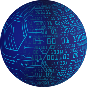 Modern Technology Data Globe Crop-out png