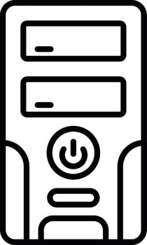 Pc Tower Creative Icon Design vector