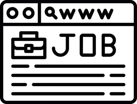 Job Search Creative Icon Design vector