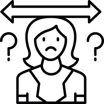 Uncertainty Creative Icon Design vector