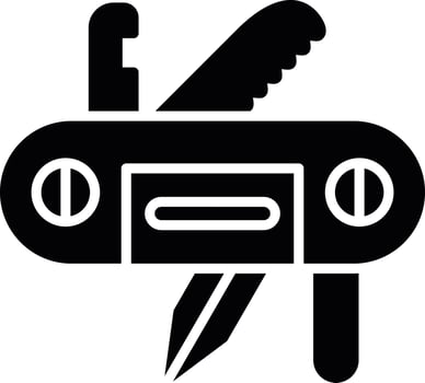 Swiss Army Knife Creative Icon Design vector