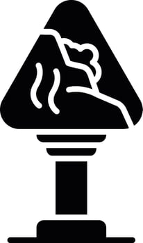 Avalanche Sign Creative Icon Design vector