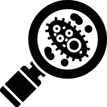 Bacteria Creative Icon Design vector