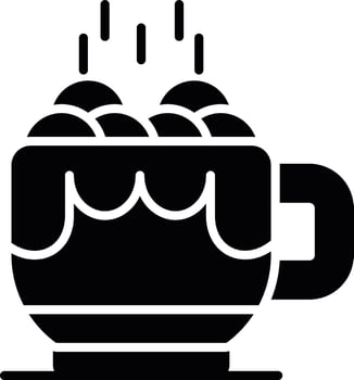 Hot Chocolate Creative Icon Design vector