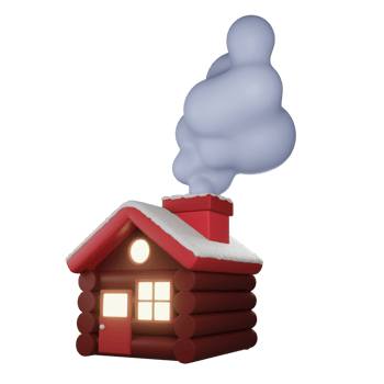 Winter 3d render illustration object png