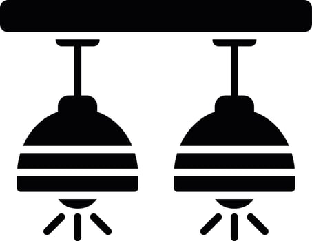 Ceiling Lamp Creative Icon Design vector