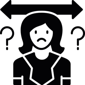 Uncertainty Creative Icon Design vector