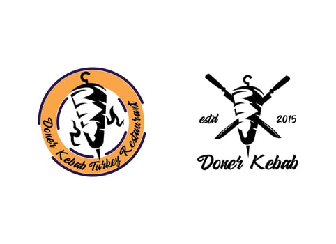 Kebab Logo Design Template. vector