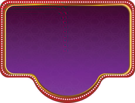 islamic banner luxury golden text box sale banner title box Ornament vector