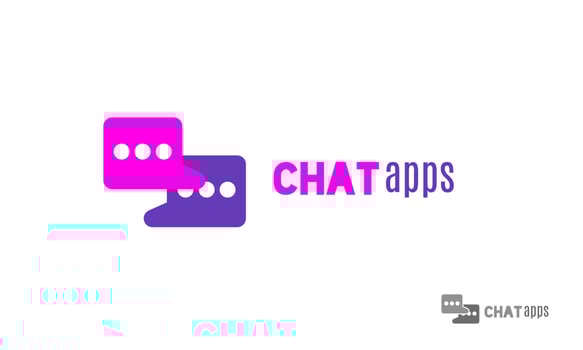 Chat bubbles logo. Simple, trendy, fun and clean social media app brand vector