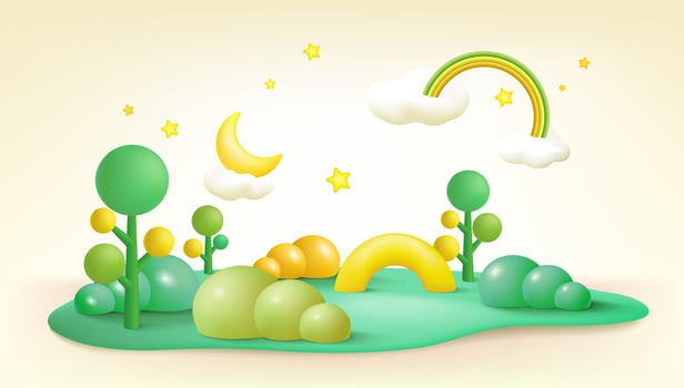Natural background product display scene, sky and cloud background for display. vector