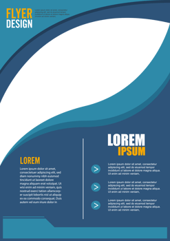 Abstract flyer design background. Brochure template. Can be used for magazine cover, business mockup, education, presentation. business flyer size A4 template. png