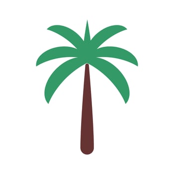 Coconut tree logo vector design