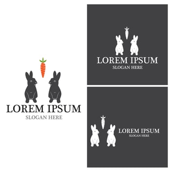 Rabbit vector icon illustration design