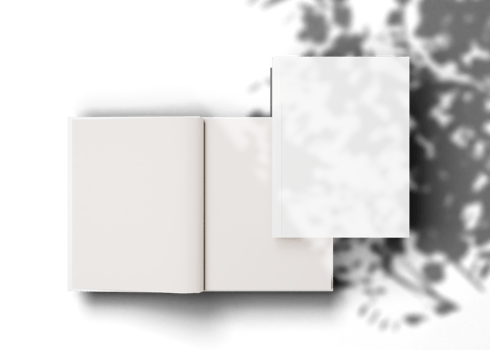 Cover and inner magazine mockup png