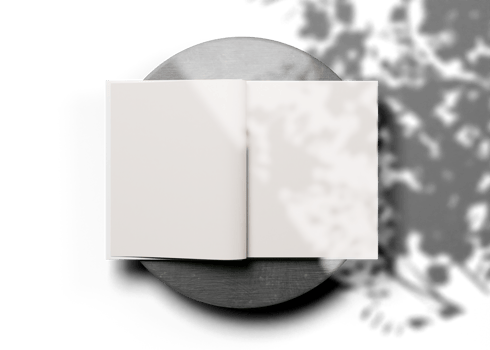 Cover and inner magazine mockup png