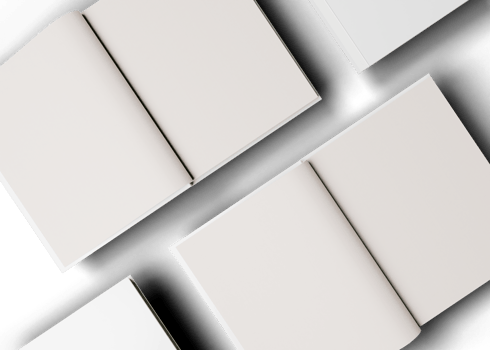 Cover and inner magazine mockup png
