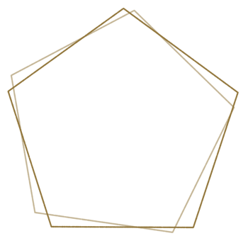 Pentagon Gold frame png