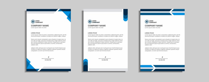modern corporate letterhead template design vector