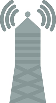 Broadcast Tower Vector Icon Design