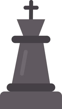 Chess King Vector Icon Design