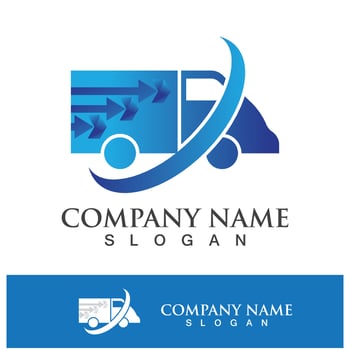 Logistics company logo icon vector