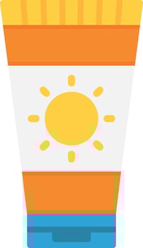 Sunscreen Creative Icon Design vector