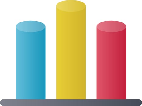 Cylindrical Bars Vector Icon Design