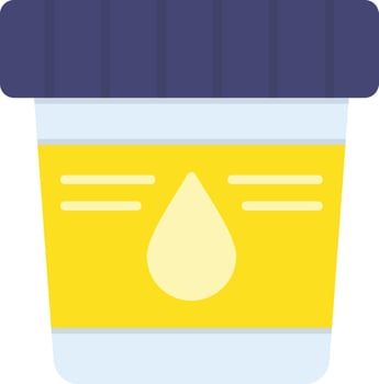 Urine Sample Creative Icon Design vector