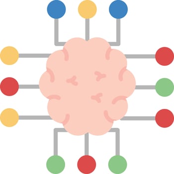 Neuroimaging Creative Icon Design vector