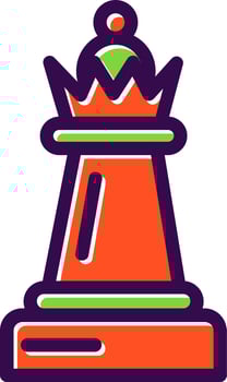 Chess Queen Vector Icon Design