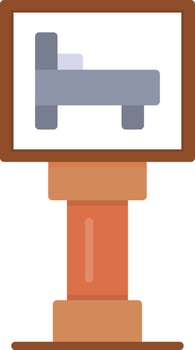 Hotel Sign Board Creative Icon Design vector