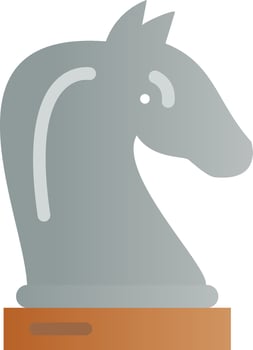 Chess Knight Vector Icon Design
