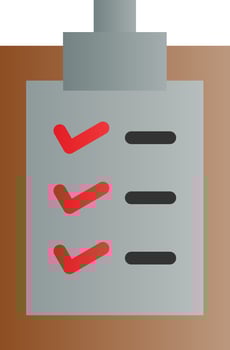 Clipboard Check Vector Icon Design