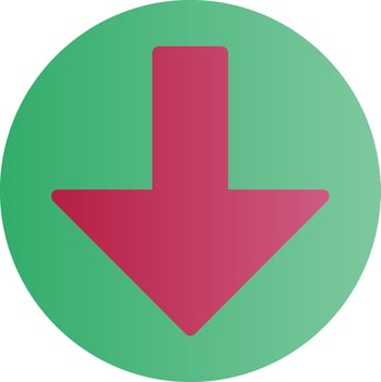 Arrow Alt Circle Down Vector Icon Design