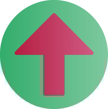 Arrow Alt Circle Up Vector Icon Design