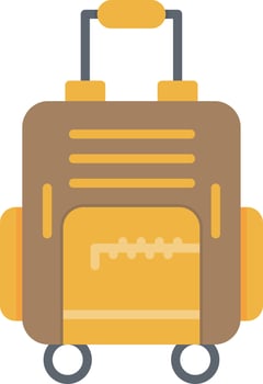 Travel Bag Creative Icon Design vector