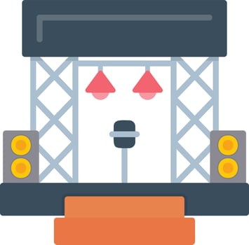 Stage Creative Icon Design vector