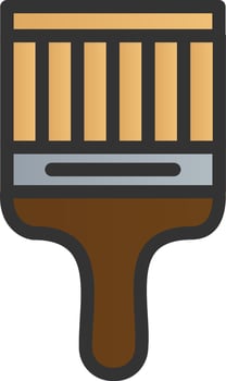 Brush Vector Icon Design
