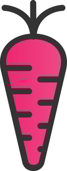 Carrot Vector Icon Design