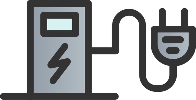 Charging Station Vector Icon Design