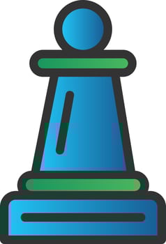 Chess Pawn Vector Icon Design