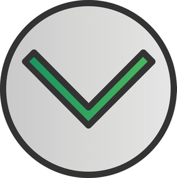 Chevron Circle Down Vector Icon Design