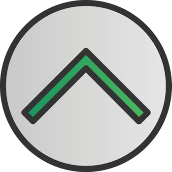 Chevron Circle Up Vector Icon Design