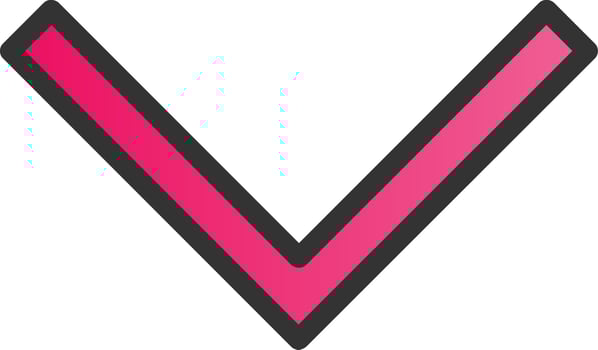 Chevron Down Vector Icon Design